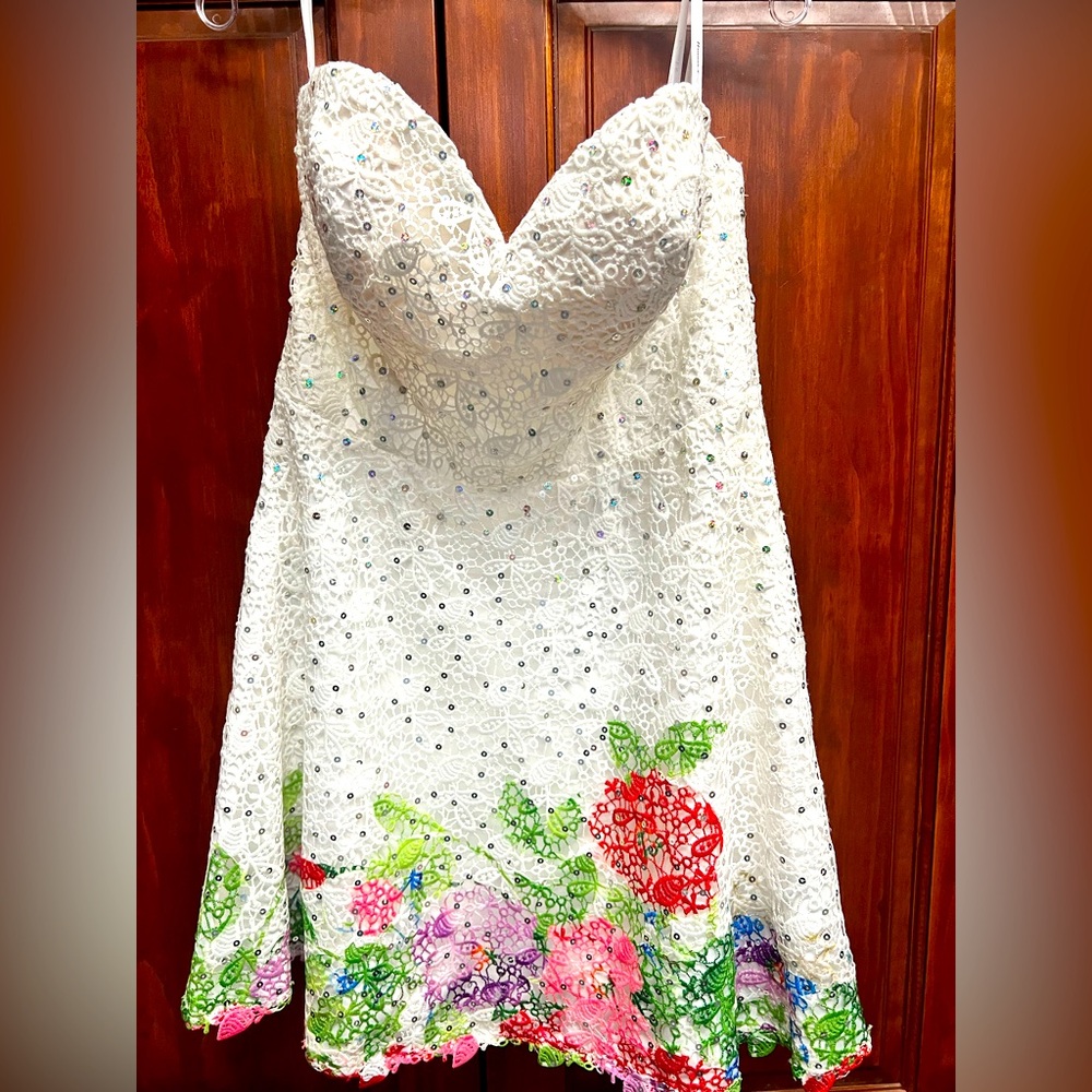 Floral Strapless Dress
